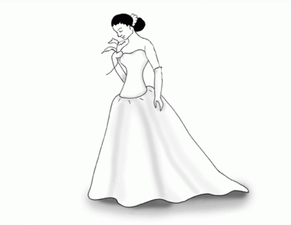 Black and White Wedding Clipart.