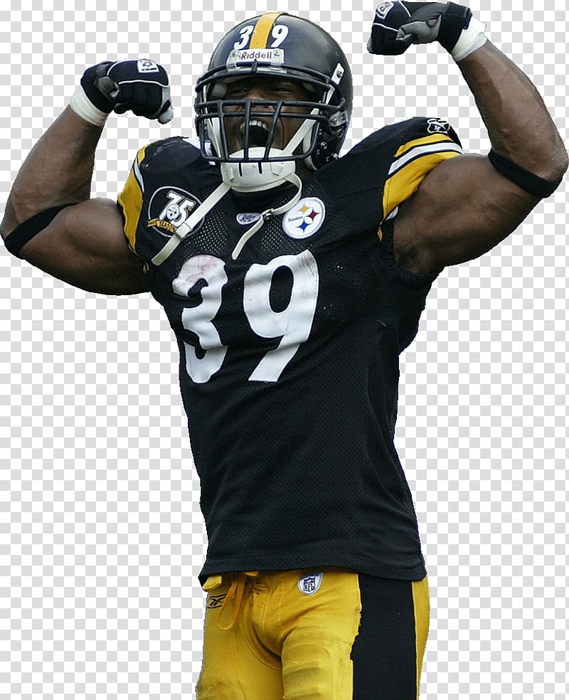 Black and yellow NFL jersey, Steelers 39 transparent.