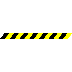 Warning Stripe Black/Yellow clipart, cliparts of Warning.