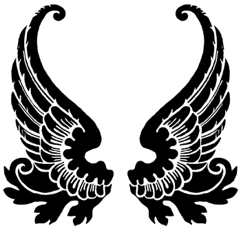 Free Angel Wings Black And White, Download Free Clip Art.