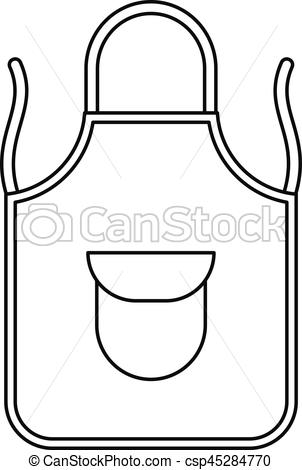 Apron clipart black and white 1 » Clipart Station.