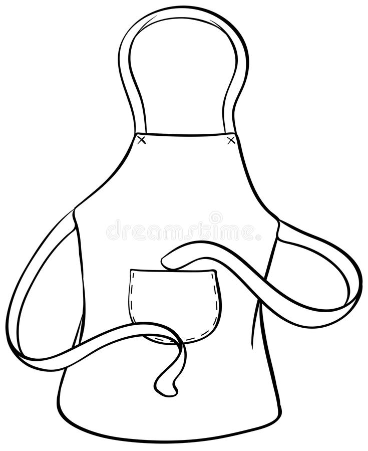 Apron clipart black and white 6 » Clipart Station.
