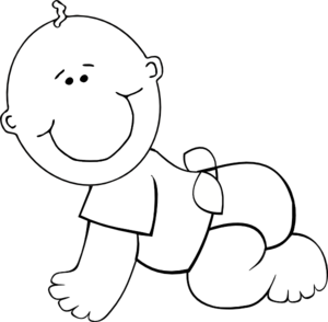 Free Baby In Black And White, Download Free Clip Art, Free.