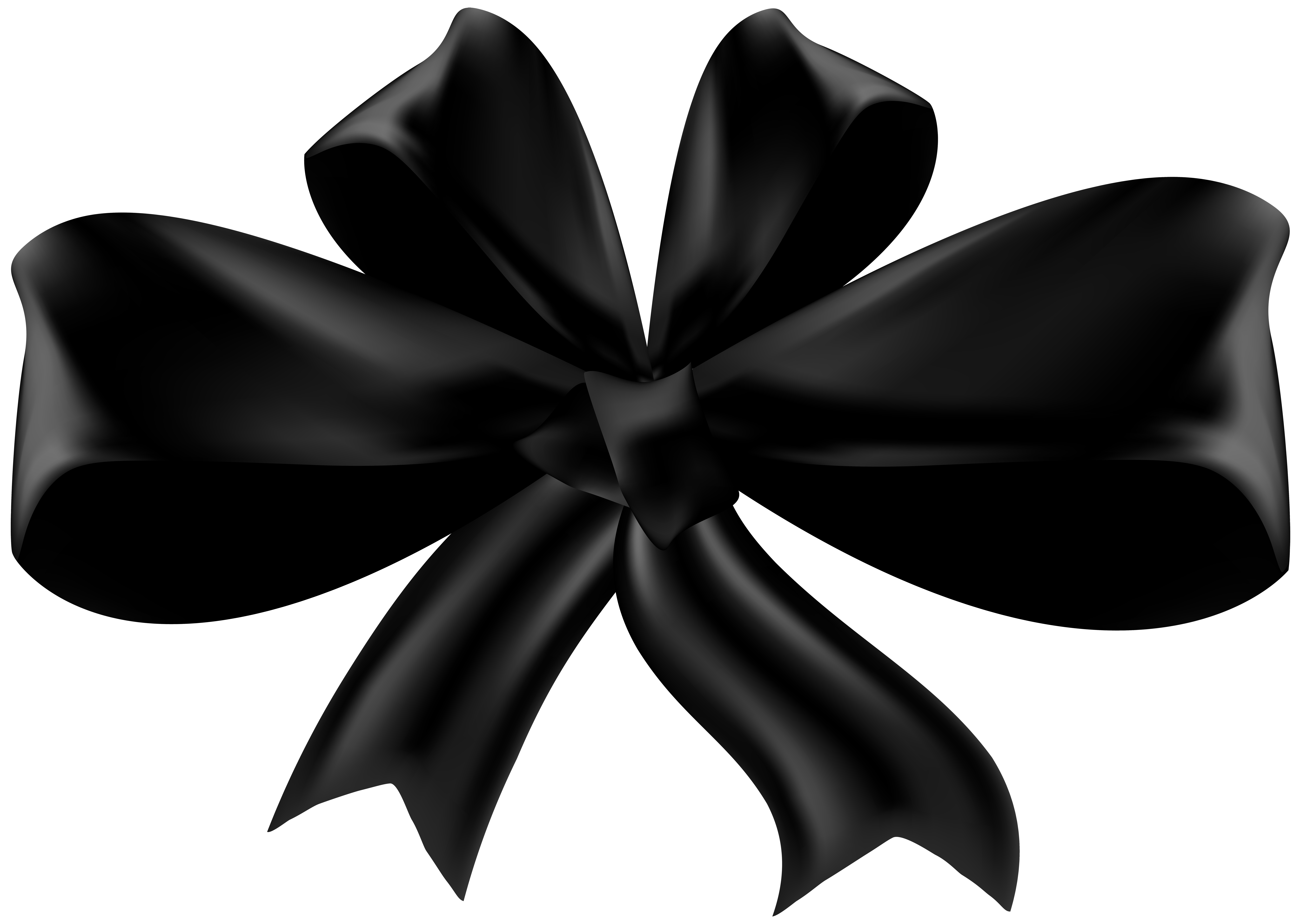 Black Bow PNG Clip Art.
