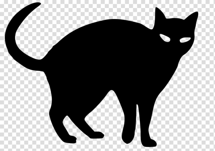 Snowshoe cat Silhouette Black cat Drawing , Silhouette.