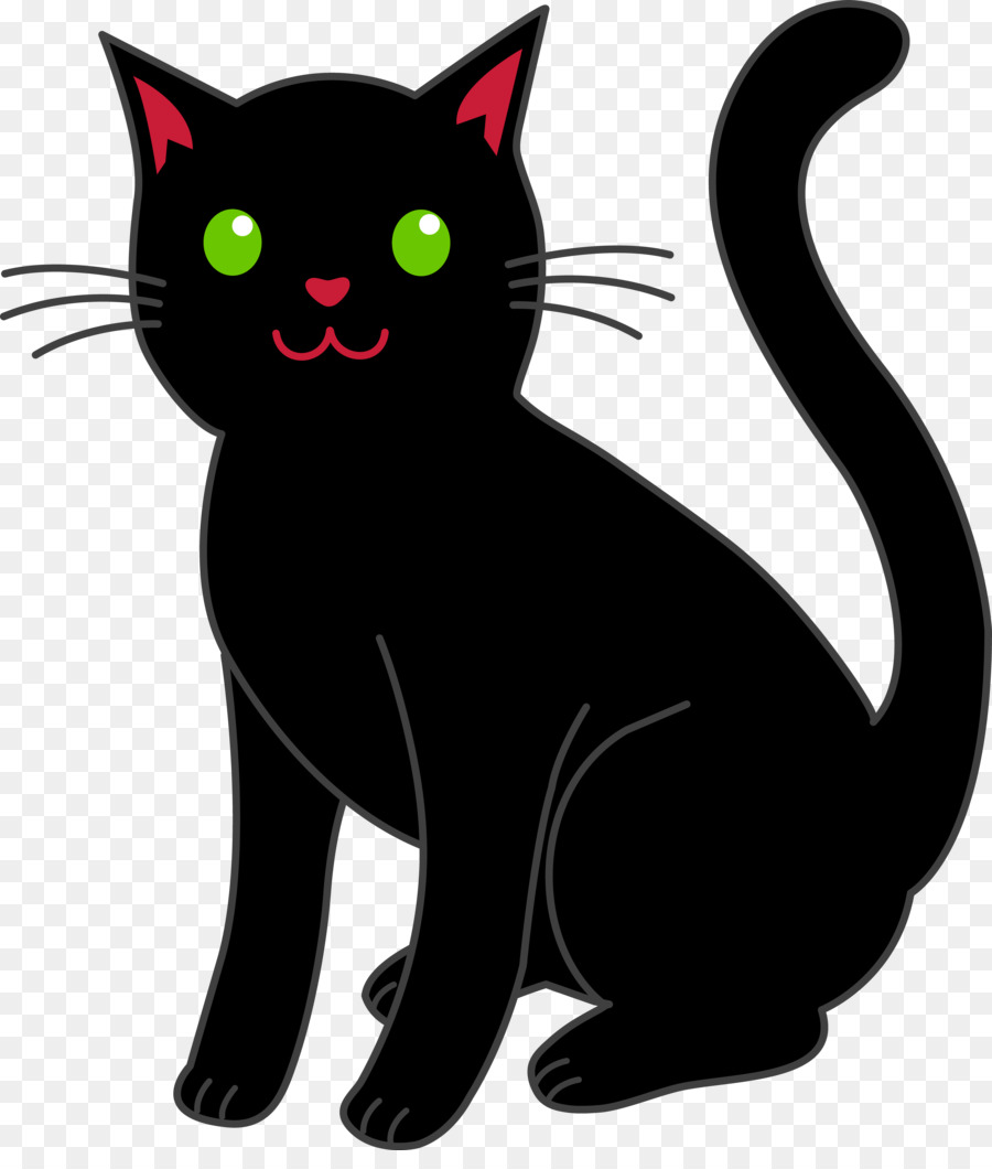 Cat Silhouette png download.