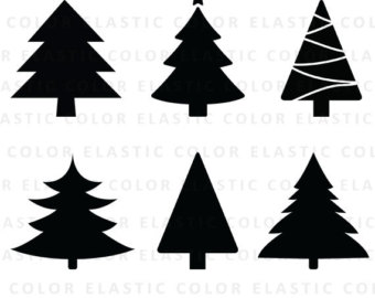 Pine Tree Clipart Black And White.
