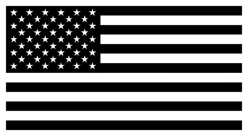 78 Flag Black And White free clipart.