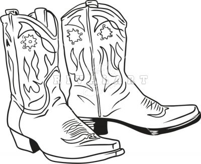 968 Cowboy Boots free clipart.