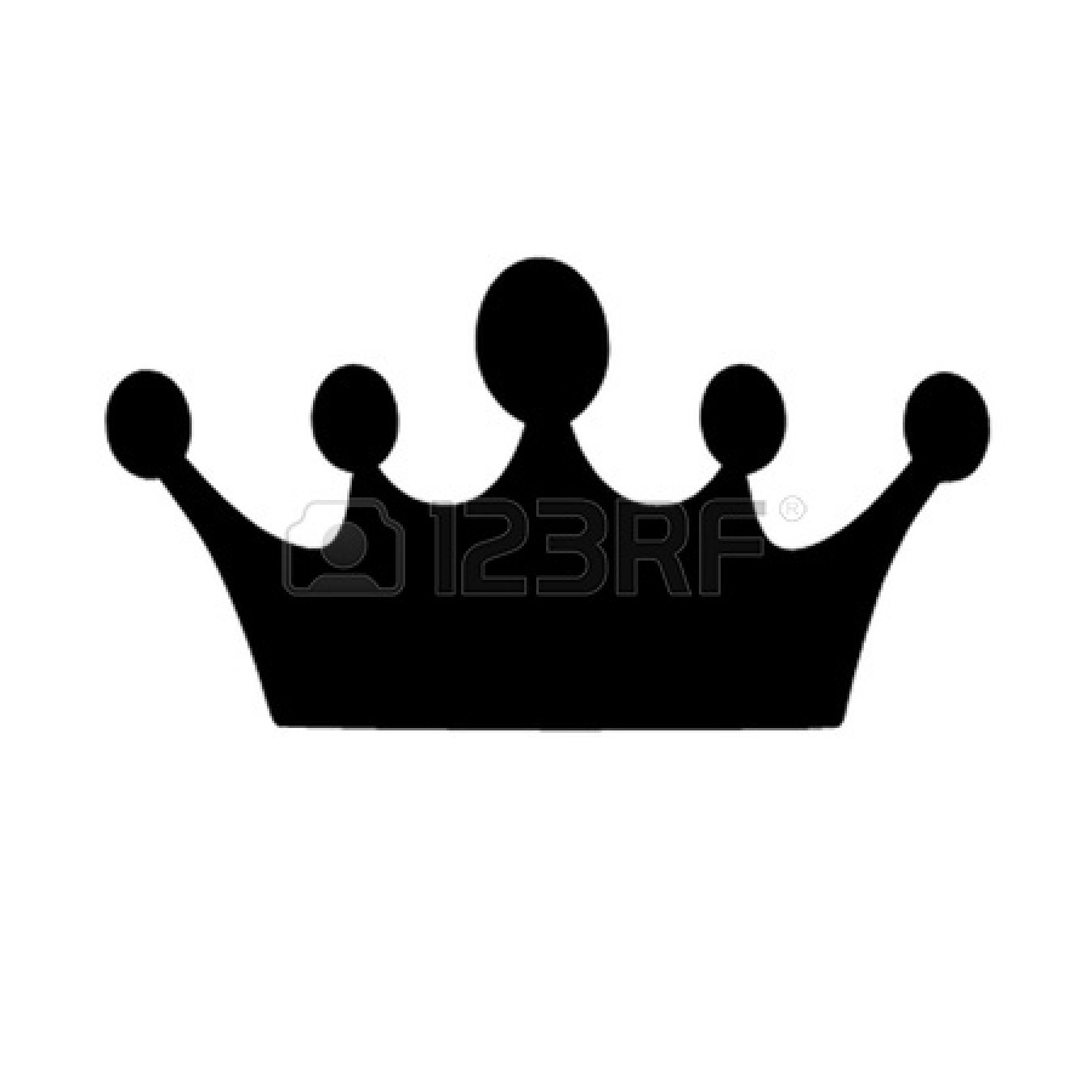 Black crown clipart Inspirational Crown black and white.