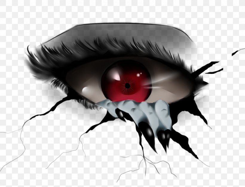 Eye Demon Drawing Devil, PNG, 900x686px, Watercolor, Cartoon.