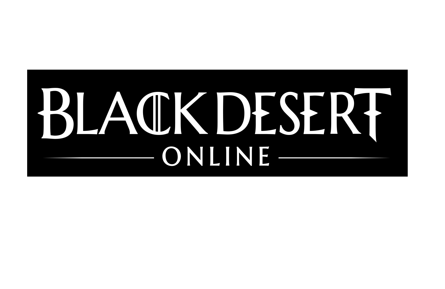 Black Desert MMORPG.