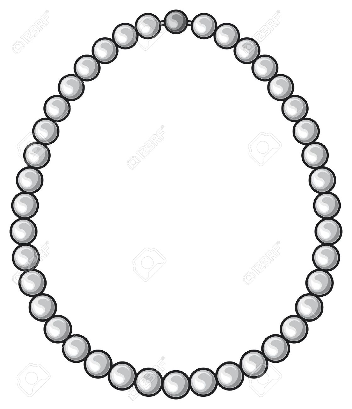 1569 Necklace free clipart.