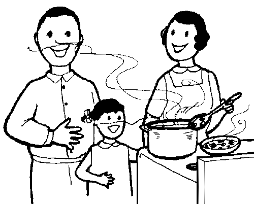 Black Family Eating Dinner Clipart Images & Pictures.