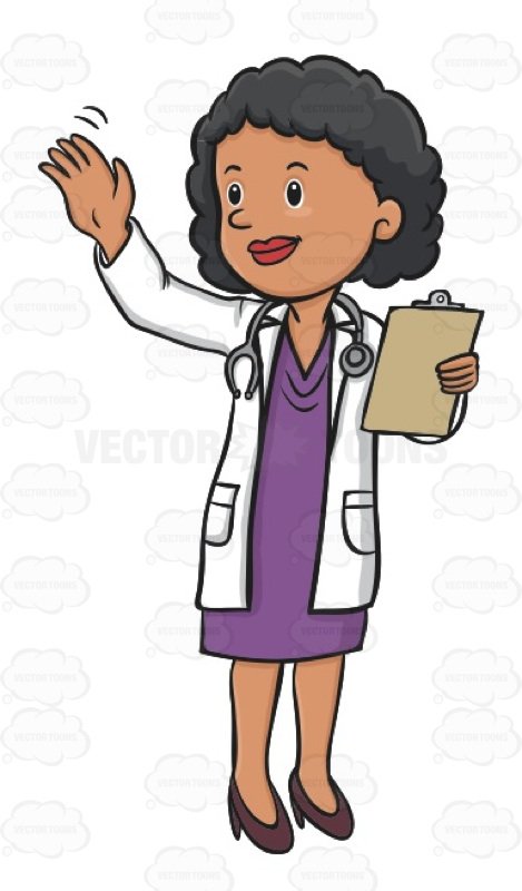 Library of black female doctor clip transparent stock png.