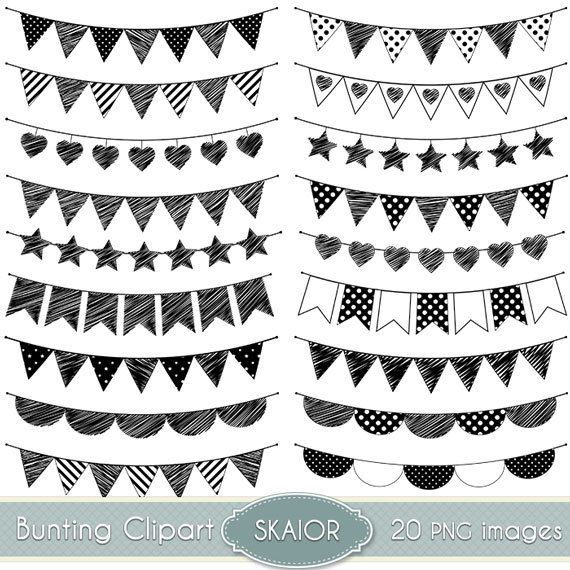 party banner clipart black and white 20 free Cliparts | Download images ...