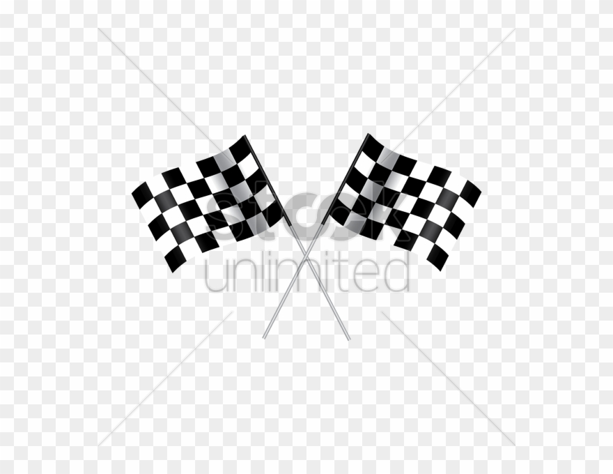 download race black and white flag