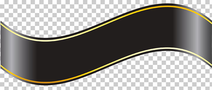 Black ribbon Banner , ribbon PNG clipart.