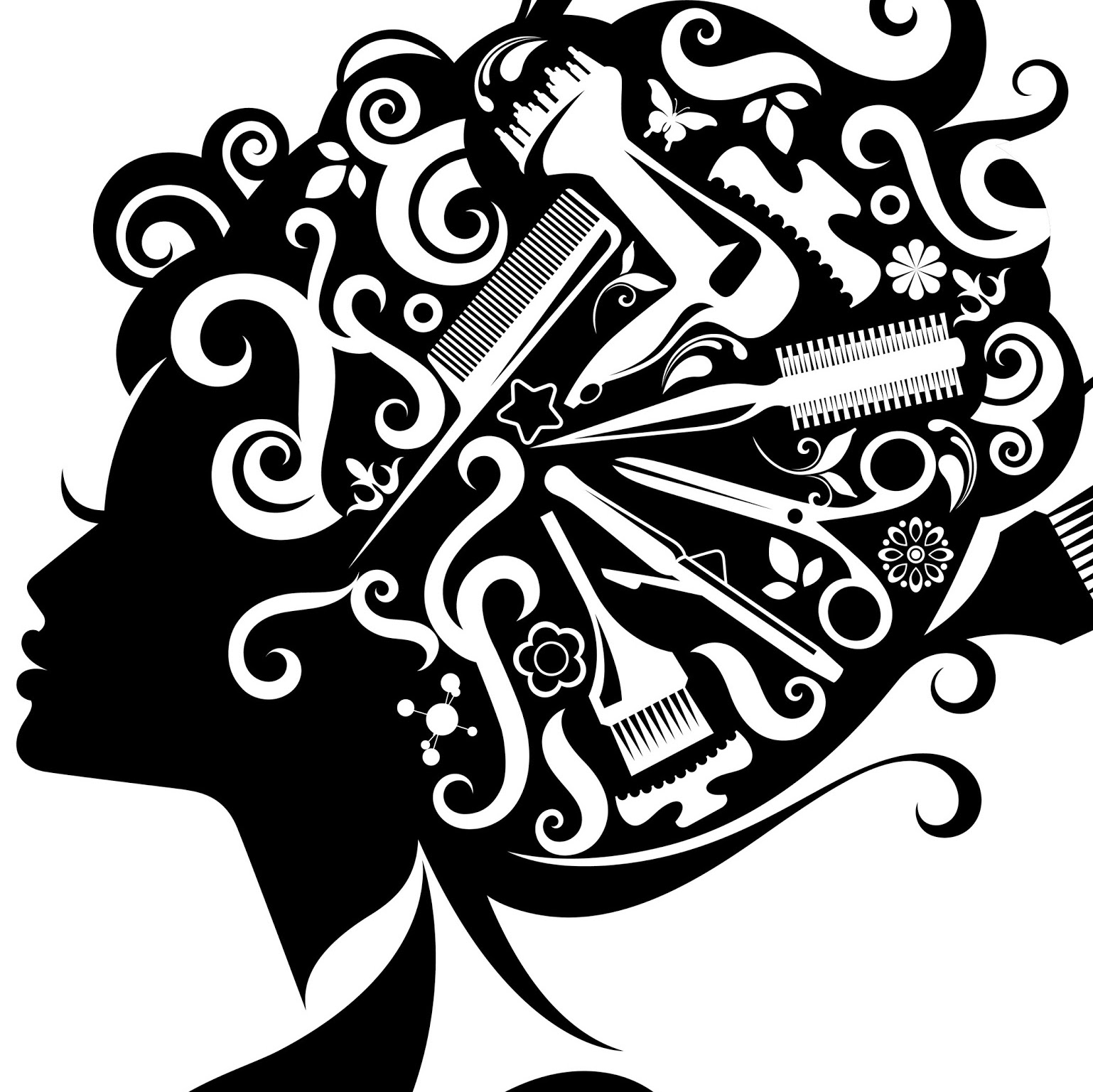 hair salon clipart black and white 20 free Cliparts | Download images