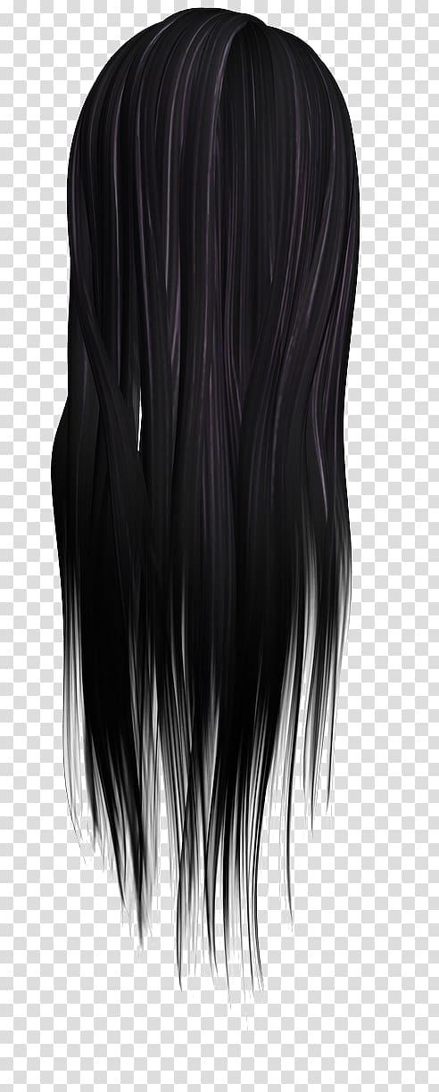 Wig Black hair Black hair Hair coloring, hair transparent background.