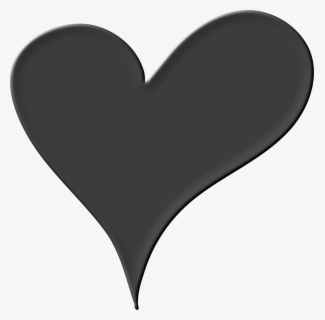 Free Black Heart Clip Art with No Background.