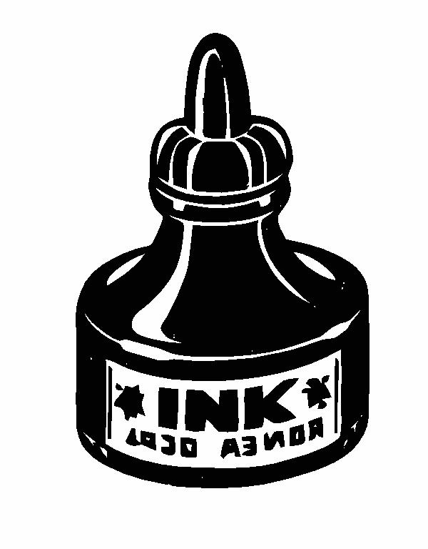 Ink Bottle Clipart.