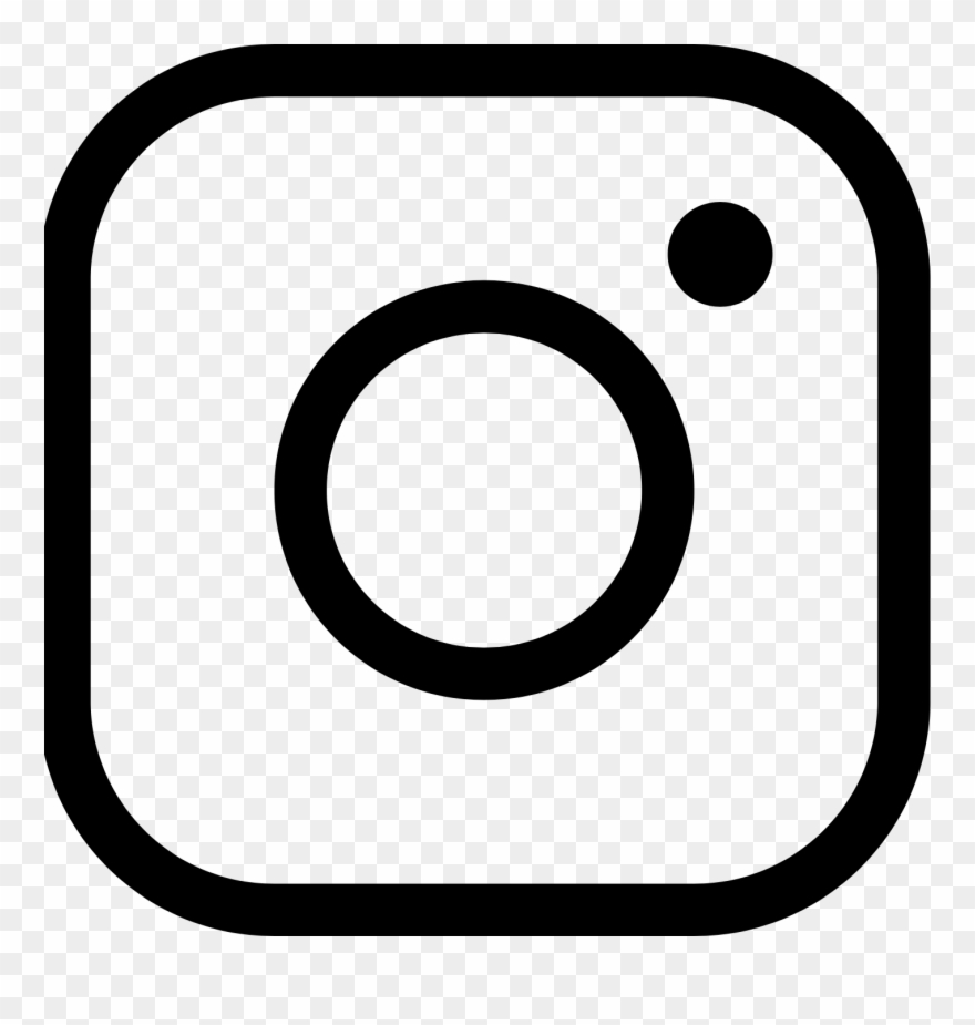 instagram logo icon black and white png