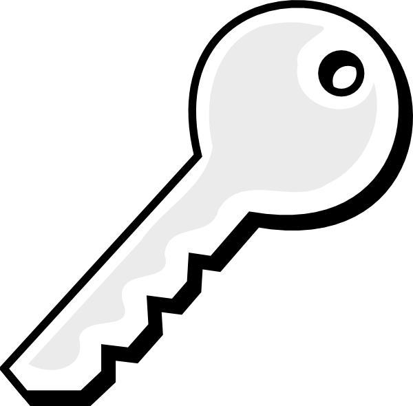 Key clipart black and white 5 » Clipart Station.
