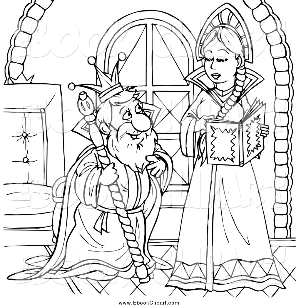 Queen Black And White Clipart.