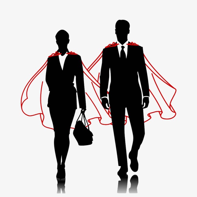 Business Man And Woman Clipart.