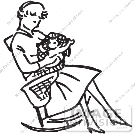 12289 Mother free clipart.