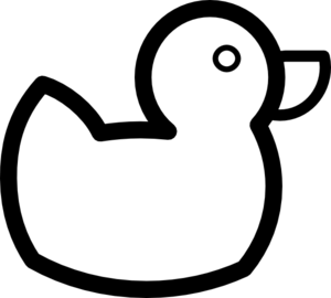 Black & White Duck Clip Art at Clker.com.