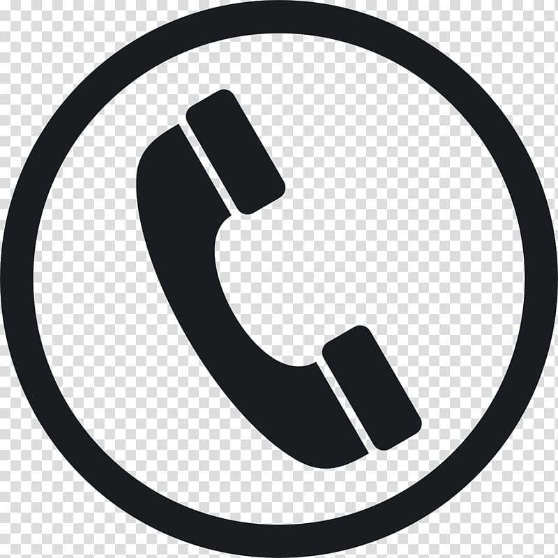 Round black telephone logo, Telephone Icon, Phone File transparent.