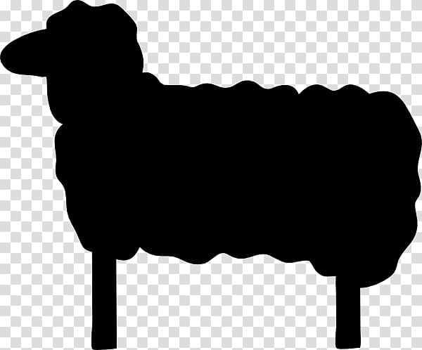 Black sheep Silhouette , Free Sheep transparent background PNG.