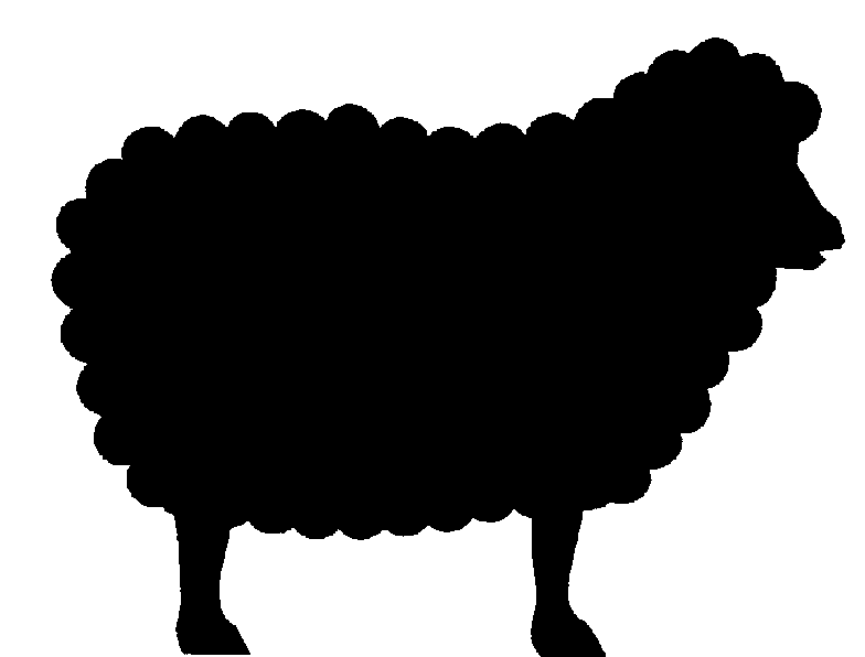 Black sheep clipart.