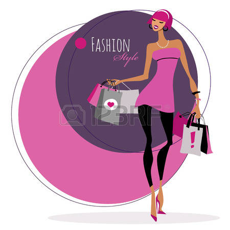 black silhouette woman purple shopping bag clipart fashion 20 free ...