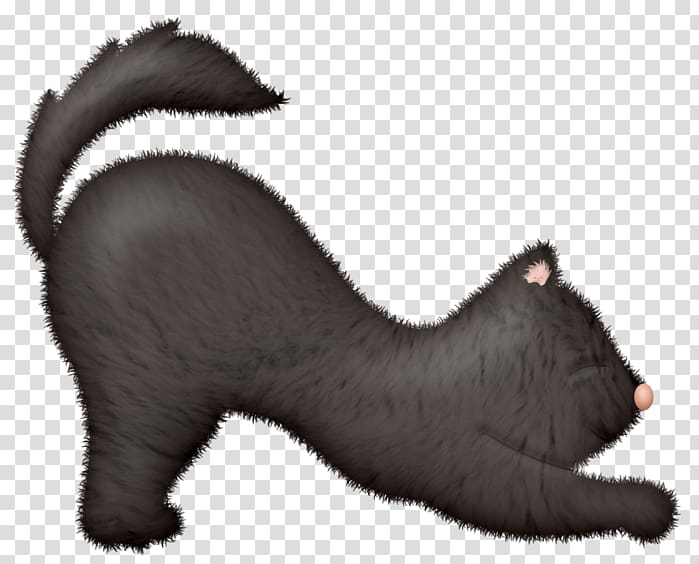 Whiskers Kitten Black cat Bear, Fuzzy Caterpillar.