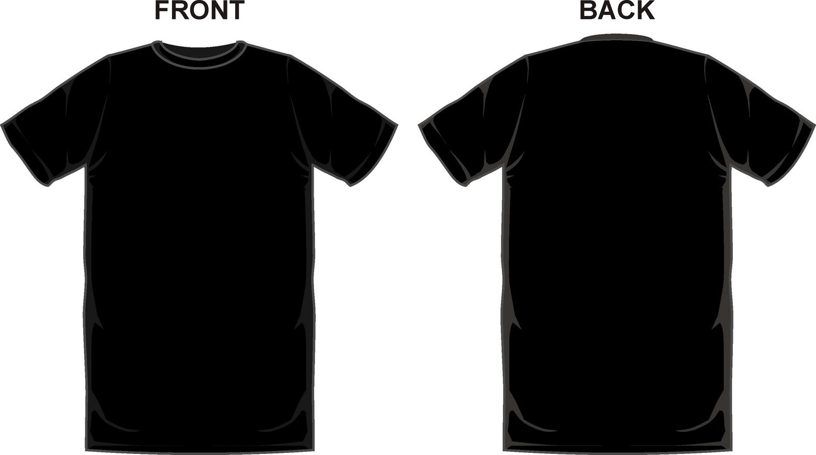 T Shirt Template Front And Back Free Download