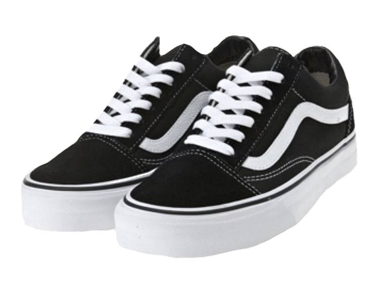 Black and white vans discovered by Lill.