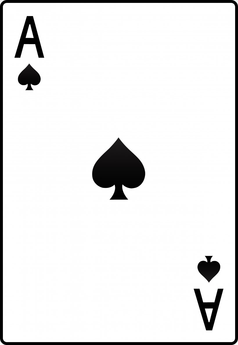 Ace Of Spades Playing Card Ace Of Hearts Clip Art, PNG.