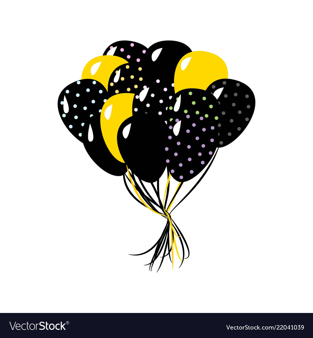 black white yellow balloons clipart 10 free Cliparts | Download images ...