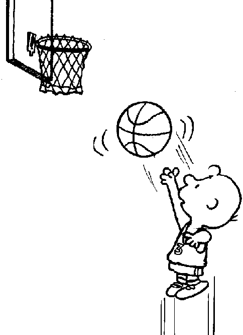 Basketball shot clipart.