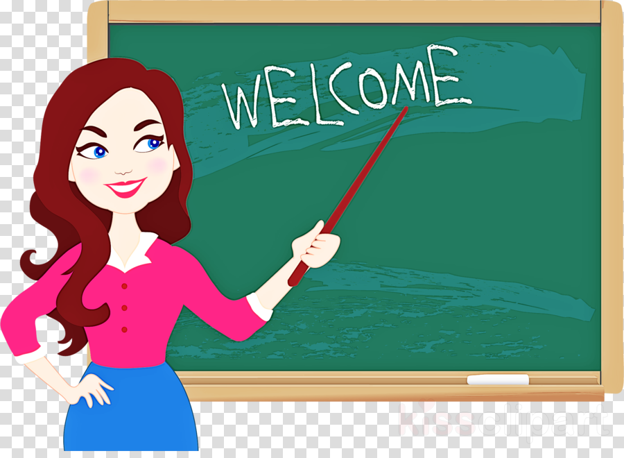 blackboard cartoon teacher whiteboard rectangle clipart.