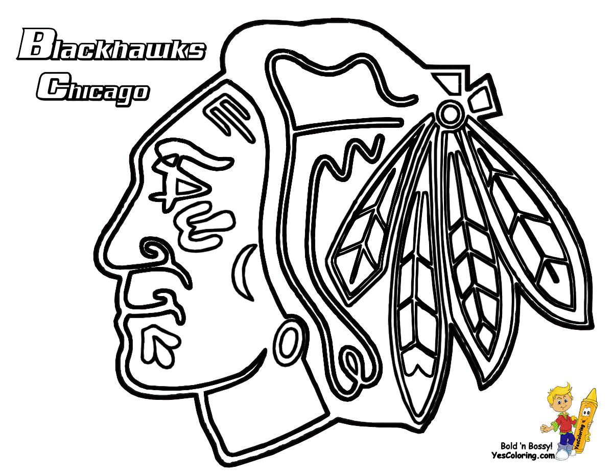 Free Chicago Blackhawks Logo Black And White, Download Free.