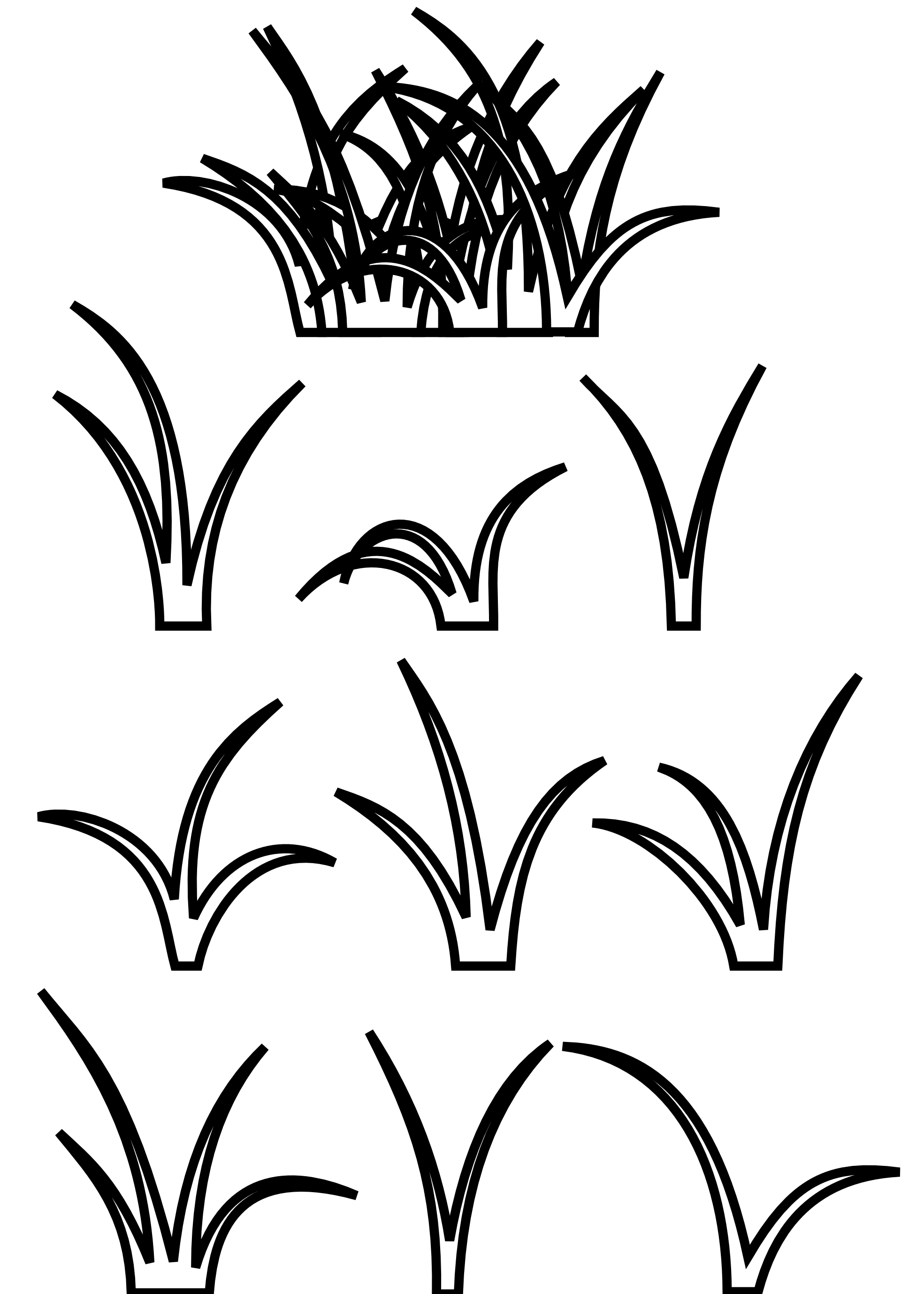Blades of Grass Clip Art.