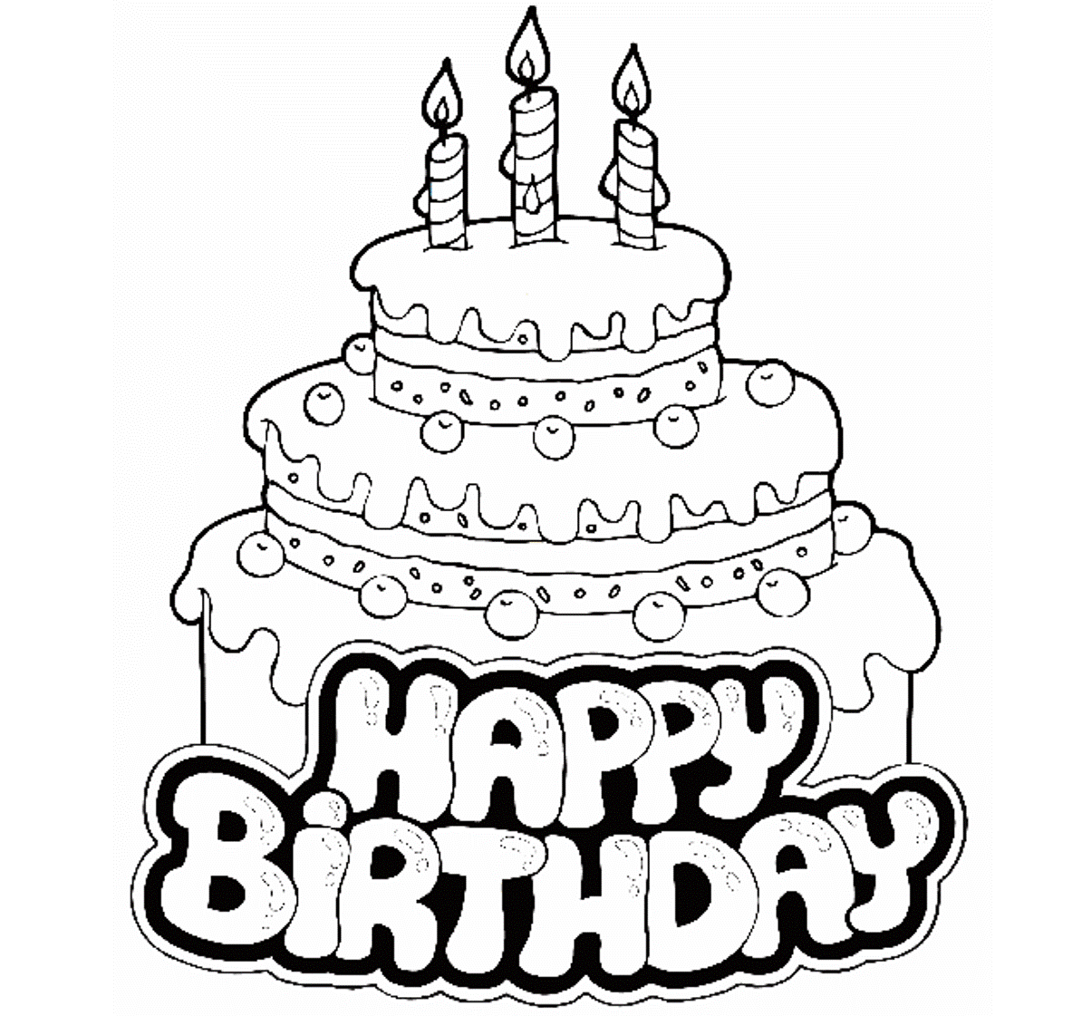 Free Birthday Cake Drawing, Download Free Clip Art, Free Clip Art on.
