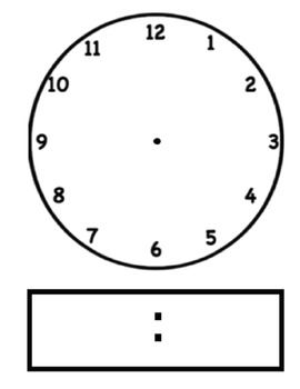 Blank Digital Clock Clipart.