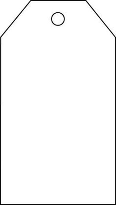 Blank gift tag clipart.