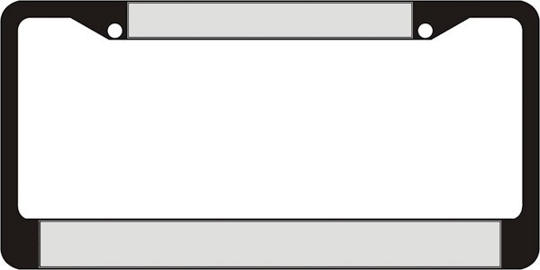 blank license plate template