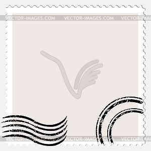 Blank postage stamp.